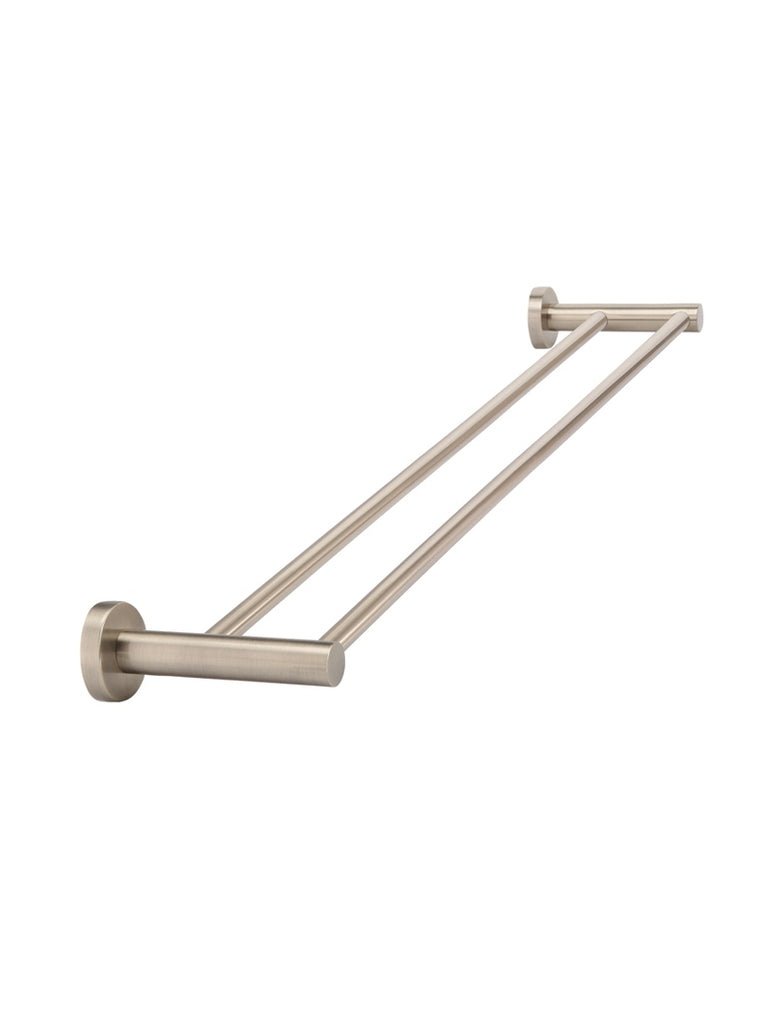 Round Double Towel Rail 600mm Champagne MR01 R CH Meir