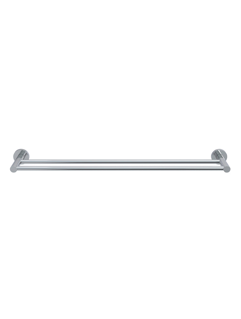 Polished chrome double towel bar deals