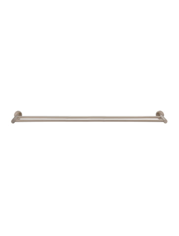 Round Double Towel Rail 900mm - Champagne
