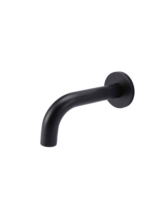 Universal Round Curved Spout 130mm - Matte Black (SKU: MS05-130) by Meir