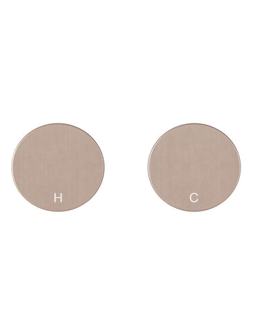Circular Wall Taps - Champagne