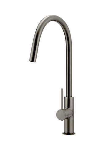 Round Piccola Pull Out Kitchen Mixer Tap - Shadow Gunmetal