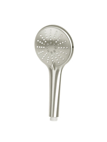 Round Hand Shower Three-Function - PVD Brushed Nickel
