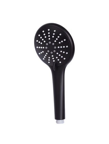 Round Hand Shower Three-Function - Matte Black