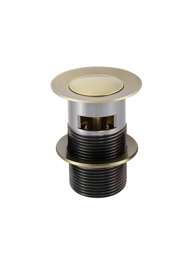 Basin Pop Up Waste 32mm - Overflow / Slotted - PVD Tiger Bronze (SKU: MP04-A-PVDBB) by Meir