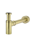 Round Bottle Trap for 32mm basin waste and 40mm outlet - PVD Tiger Bronze - MP05-R-PVDBB