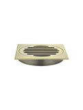 Square Floor Grate Shower Drain 100mm outlet - PVD Tiger Bronze - MP06-100-PVDBB