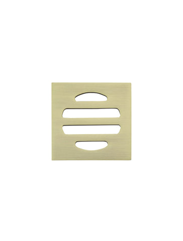 Square Floor Grate Shower Drain 50mm outlet - PVD Tiger Bronze