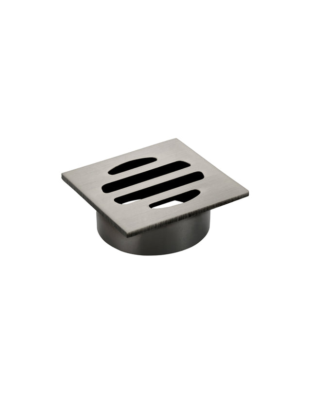 Square Floor Grate Shower Drain 50mm outlet - Shadow Gunmetal (SKU: MP06-50-PVDGM) by Meir