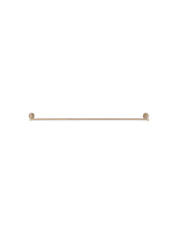 Round Single Towel Rail 600mm - Champagne