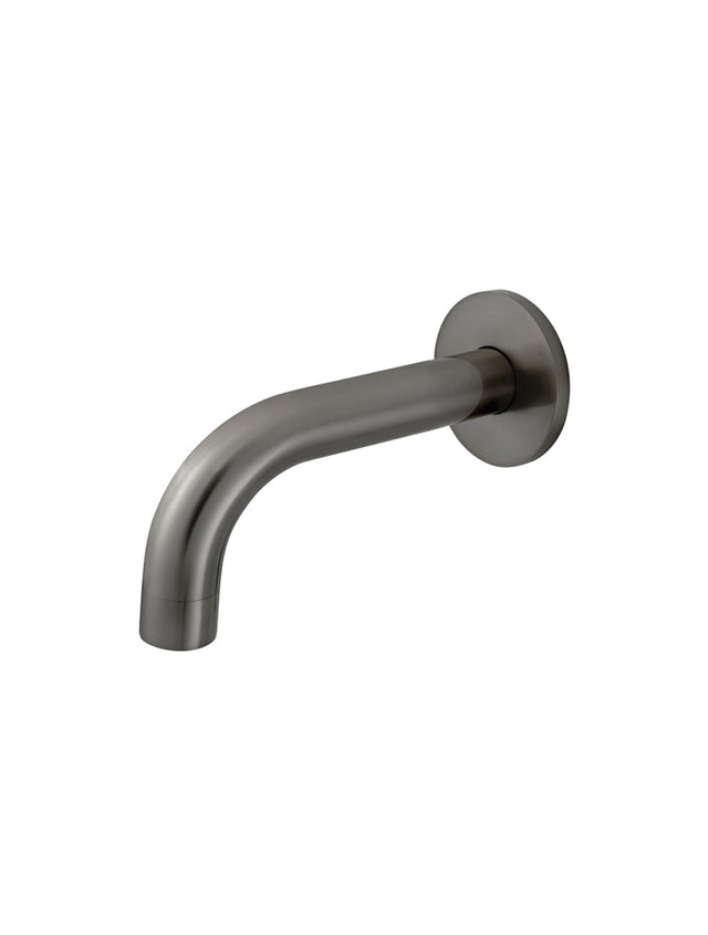 Universal Round Curved Spout 130mm - Shadow Gunmetal (SKU: MS05-130-PVDGM) by Meir