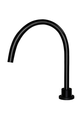 Meir Round High-Rise Swivel Hob Spout - Matte Black