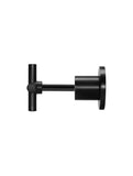Round Cross Handle Jumper Valve Wall Top Assemblies - Matte Black - MW08JL