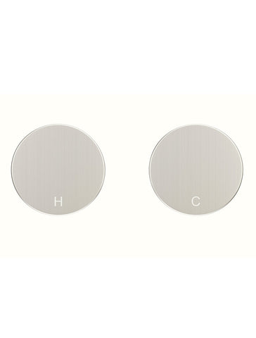 Circular Wall Taps - PVD Brushed Nickel