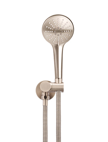 Round Hand Shower on Swivel Bracket - Champagne