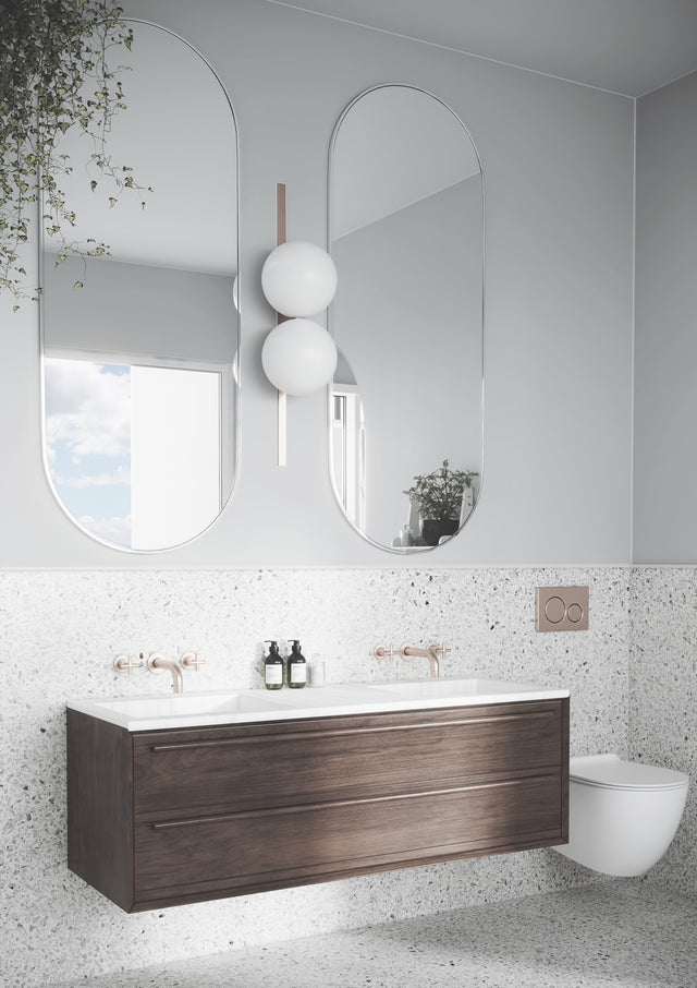 Meir Sigma 21 Dual Flush Plates for Geberit - Champagne (SKU: 115.884.00.1N-CH) by Meir