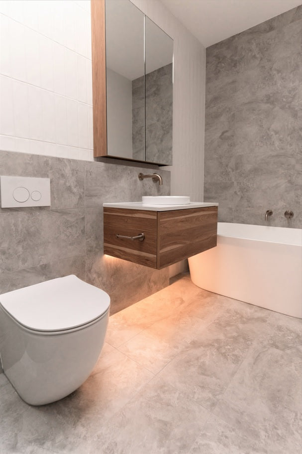 Meir Sigma 21 Dual Flush Plates to suit Geberit - PVD - Default Title (SKU: 115.884.00.1N-PVDBN) by Meir