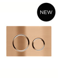 Meir Sigma 21 Dual Flush Plates to suit Geberit - Lustre Bronze - 115.884.00.1N-PVDBZ