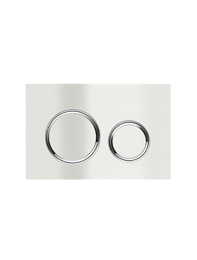 Meir Sigma 21 Dual Flush Plates to suit Geberit -  PVD Brushed Nickel