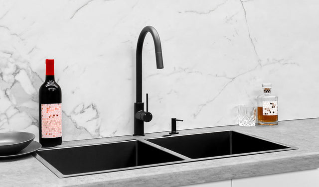 Lavello Kitchen Sink - Double Bowl 860 x 440 - PVD - Default Title (SKU: MKSP-D860440-PVDGM) by Meir