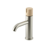 Meir X Nood Co. Alchemy Series Progressive Basin Mixer - Brushed Nickel x Nood - AB03-BN.ND