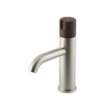 Meir X Nood Co. Alchemy Series Progressive Basin Mixer - Brushed Nickel x Slate - AB03-BN.SL