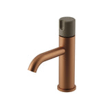 Meir X Nood Co. Alchemy Series Progressive Basin Mixer - Lustre Bronze x Olive - AB03-BZ.OL