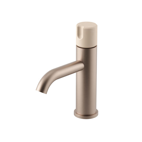 Meir X Nood Co. Alchemy Series Progressive Basin Mixer - Champagne x Mushroom