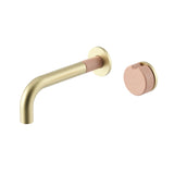 Meir X Nood Co. Alchemy Series Progressive Wall Mixer Set - Tiger Bronze x Blush Pink - ACB03-BB.BL