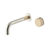 Meir X Nood Co. Alchemy Series Progressive Wall Mixer Set - Brushed Nickel x Nood - ACB03-BN.ND