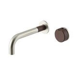 Meir X Nood Co. Alchemy Series Progressive Wall Mixer Set - Brushed Nickel x Slate - ACB03-BN.SL
