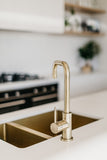 Lavello Kitchen Sink - One and Half Bowl 670 x 440 - PVD Brushed Bronze Gold - MKSP-D670440-PVDBB