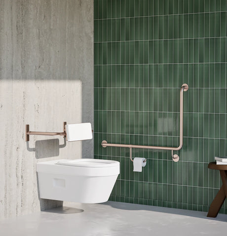 Meir Mobility Bath Towel Rail - Lustre Bronze