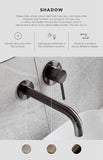 Piccola Tall Basin Mixer Tap with 130mm Spout - Shadow Gunmetal - MB03XL.01-PVDGM