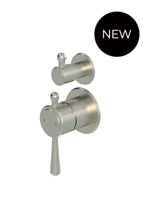 Harrington Diverter Mixer (In-Wall Body Not Included) - Default Title (SKU: HW07TS-FIN-PVDBN) by Meir
