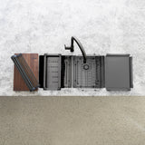 Lavello Dish Draining Tray - PVD Gunmetal Black - DDT-01-PVDGM