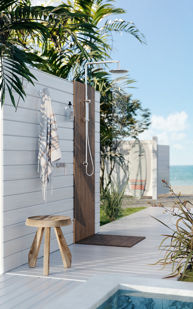 Outdoor Combination Shower Rail - SS316 (SKU: MZ1004N-R-SS316) by Meir