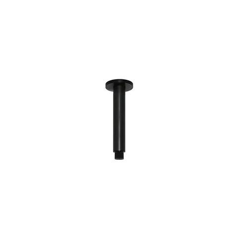 Round Ceiling Shower Arm 150mm - Matte Black