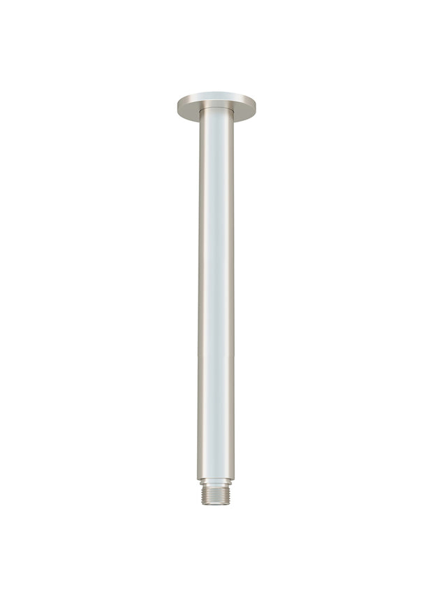 Round Ceiling Shower Arm 300mm - PVD Brushed Nickel (SKU: MA07-300-PVDBN) by Meir