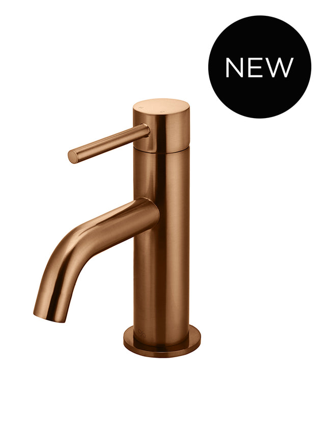 Piccola Basin Mixer Tap - PVD Lustre Bronze (SKU: MB03XS-PVDBZ) by Meir