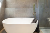 Round Freestanding Bath Spout - Champagne - MB06-CH
