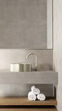 Round Gooseneck Basin Mixer with Cold Start - PVD Brushed Nickel - MB17-PVDBN