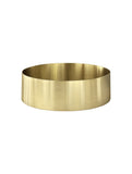 Lavello Round Steel Bathroom Basin 380 x 110 - PVD Tiger Bronze - MBRP-380110-PVDBB