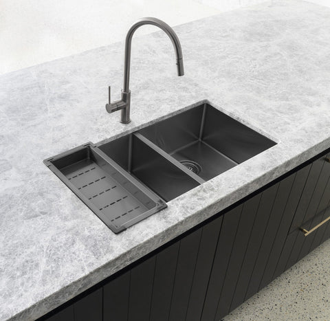 Kitchen Sink Colander - PVD Gunmetal Black