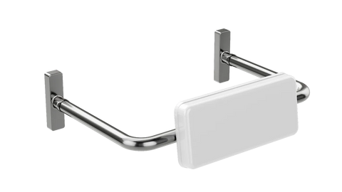Meir Mobility Toilet Back Rest - Brushed Nickel