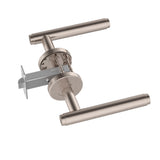 Öppen Brushed Lever Door Handle - passage - MDH2-PA-CH
