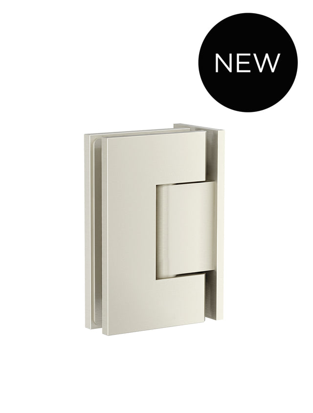 Glass to Wall Shower Door Hinge - PVD Brushed Nickel (SKU: MGA02N-PVDBN) by Meir