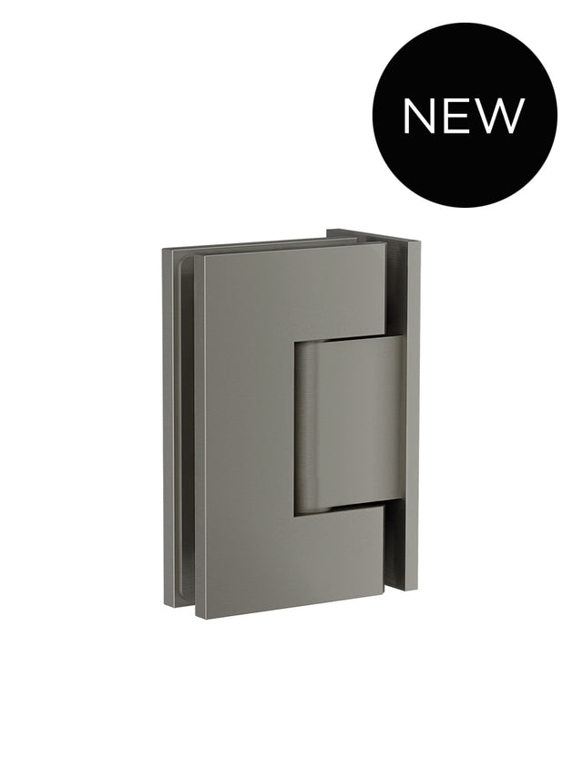 Glass to Wall Shower Door Hinge - Default Title (SKU: MGA02N-PVDGM) by Meir