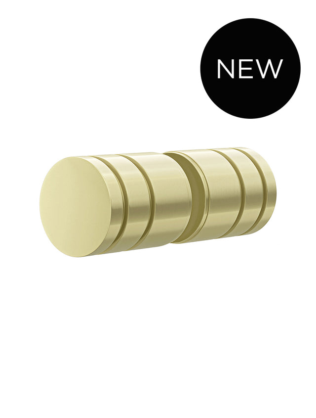 Shower Door Round Handle - PVD Tiger Bronze (SKU: MGA04N-PVDBB) by Meir