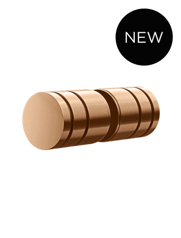 Shower Door Round Handle - Lustre Bronze